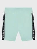 Spodenki damskie - Guess Szorty sportowe J3RD14 KABR0 Niebieski Slim Fit - miniaturka - grafika 1