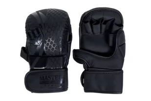 MASTERS FIGHT EQUIPMENT, Rękawice do MMA sparingowe GFS-MATT, rozmiar M, czarny - Rękawice bokserskie - miniaturka - grafika 1