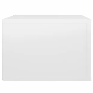 Wiszące szafki nocne, 2 szt., białe z połyskiem, 50x36x25 cm - Szafki nocne - miniaturka - grafika 10