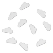 Dekoratorstwo - EKO-DECO, scrapki z filcu, chmurki, 10 szt. - miniaturka - grafika 1