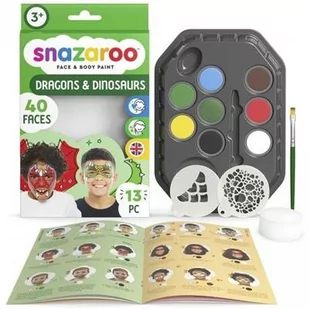 Farby do malowania twarzy Snazaroo Smoki i dinozau - Zabawki kreatywne - miniaturka - grafika 1