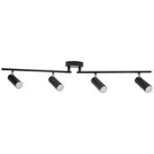 Lampy sufitowe - Polux Listwa 4x4,5W LED GAVI 14034C czarny SANICO 308443 - miniaturka - grafika 1
