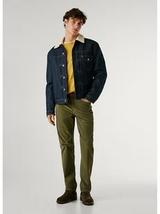 Pepe Jeans Spodnie sztruksowe - Slim fit - w kolorze khaki - Spodnie męskie - miniaturka - grafika 1