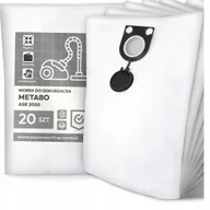 Worki do odkurzaczy - 20x Worek do Odkurzacza Metabo Asr 2050 Syntetyczny Pojemny Mocny Worki G9 - miniaturka - grafika 1
