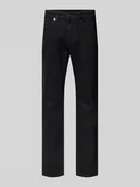 Spodnie męskie - Jeansy o kroju straight fit z mieszanki bawełny - miniaturka - grafika 1