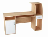 Biurka - Biurko Szafka B3 Biały-Sonoma 150Cm Regał Komoda - miniaturka - grafika 1