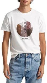 Koszulki męskie - Pepe Jeans Koszulka męska Kervin, Biały (nie biały), XL - grafika 1