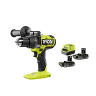 Wiertarko-wkrętarki akumulatorowe - Ryobi Bezszczotkowa wiertarko-wkrętarka udarowa HP 18 V w zestawie z dwoma akumulatorami 2.0 Ah i ładowarką | RPD18X-220S - miniaturka - grafika 1