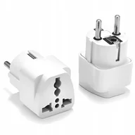 Inne akcesoria audio-wideo - ADAPTER SIECIOWY PRZEJŚCIÓWKA PODRÓŻNA SZWAJCARIA EU USA UK - miniaturka - grafika 1