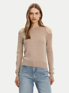 Swetry damskie - ONLY Sweter Gila 15339512 Beżowy Regular Fit - miniaturka - grafika 1