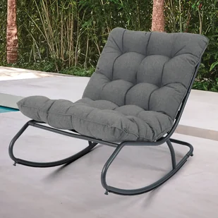 Fotel bujany AGAVA Dark Grey - Focus Garden - Fotele i krzesła ogrodowe - miniaturka - grafika 1