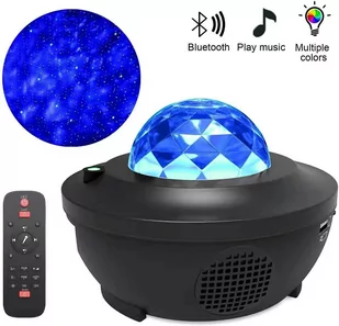 Projektor gwiazd lampka nocna obrotowa LED KX6105 - Wyposażenie pokoiku dziecięcego - miniaturka - grafika 3