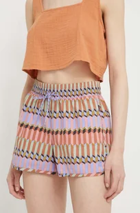 Billabong szorty BILLABONG X ADVENTURE DIVISION damskie wzorzyste high waist - Spodenki damskie - miniaturka - grafika 1