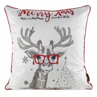 Pozostałe akcesoria świąteczne - Poszewka świąteczna 173 45x45 cm żyrafa - miniaturka - grafika 1