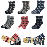 Skarpetki damskie - 2X Skarpety z alpaki, wełniane, długie, 2 pary, 37-41, ecru, niebieski - miniaturka - grafika 1