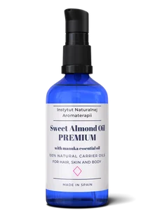 Premium tłoczony na zimno OLEJ ZE SŁODKICH MIGDAŁÓW - dla ciała, twarzy i włosów - 100 ml - Olejki do ciała i włosów - miniaturka - grafika 1