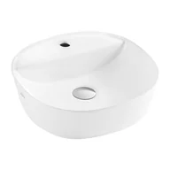 Umywalki - Invena Parla umywalka 40 cm nablatowa okrągła biała CE-41-001 - miniaturka - grafika 1