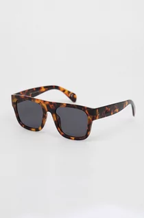 Okulary przeciwsłoneczne - Vans okulary przeciwsłoneczne męskie kolor brązowy - grafika 1