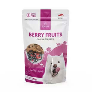 POKUSA Fun&Mniam Psiasteczka Berry Fruits 70g - Suplementy i witaminy dla psów - miniaturka - grafika 1