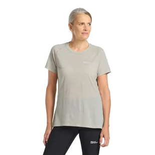 T-shirt damski Jack Wolfskin KAMMWEG S/S W seal - XS - Koszulki i topy damskie - miniaturka - grafika 1