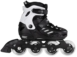 Rolki freeskate dla dzieci Powerslide One Khaan Junior SQD Czarne - Rolki - miniaturka - grafika 1