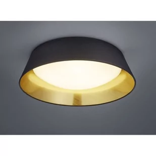 Trio Natynkowa LAMPA sufitowa PONTS R62871879 abażurowa OPRAWA okrągła LED 18W natynkowa czarna R62871879 - Lampy sufitowe - miniaturka - grafika 1