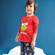 Piżamy chłopięce - Sinsay - Piżama Grinch - Czerwony - miniaturka - grafika 1