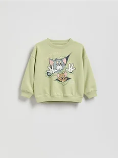 Reserved - Bluza Tom i Jerry - jasnozielony - Bluzy i sweterki niemowlęce - miniaturka - grafika 1
