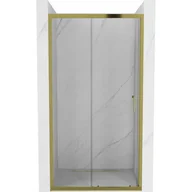 Ścianki i drzwi prysznicowe - Mexen Apia drzwi prysznicowe rozsuwane 100 cm, transparent, złote - miniaturka - grafika 1