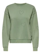Bluzy damskie - ONLY Bluza w kolorze zielonym - miniaturka - grafika 1