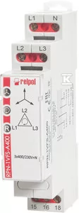 Relpol Przekaźnik nadzorczy 3-fazowy 3(N) 1P 3(N)400/230V AC 50/60 Hz RPN-1VFS-A400 864372 864372 - Sterowniki i przekaźniki - miniaturka - grafika 1