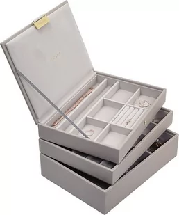 Szkatułka na biżuterię Stackers potrójna classic taupe - Pudełka i szkatułki - miniaturka - grafika 1