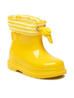 Buty dla dziewczynek - Igor Kalosze Bambi Navy W10255-008 Żółty - grafika 1