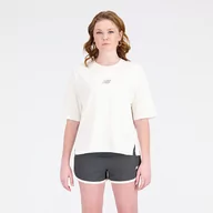 Koszulki i topy damskie - Koszulka damska New Balance WT31511GIE  biała - miniaturka - grafika 1
