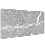 Podkładki na biurko - Podkładka na biurko Tekstura szarego marmuru 100x50 cm - miniaturka - grafika 1