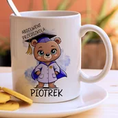 Kubki - Kubek z imieniem - Absolwent Przedszkola - Miś - miniaturka - grafika 1