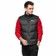 Kamizelki męskie - Męska kamizelka puchowa Jack Wolfskin DNA TUNDRA DOWN VEST M phantom - S - miniaturka - grafika 1