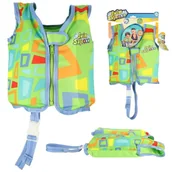 Materace dmuchane i koła do pływania - BESTWAY 32176 Kamizelka do pływania dziecięca zielona 1-3lat 11-19kg - miniaturka - grafika 1