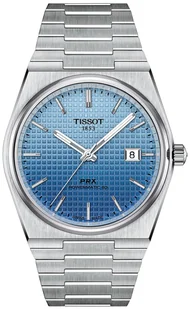 Zegarek Zegarek Tissot T137.407.11.351.01 PRX POWERMATIC 80 Light Blue Gradient 40mm - Zegarki męskie - miniaturka - grafika 1