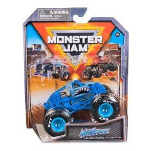 Monster Jam 1:64 die-cast 1pak Megalodon Chase - Samochody i pojazdy dla dzieci - miniaturka - grafika 1