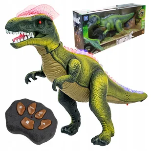Interaktywny Dinozaur Zdalnie Sterowany Robot Na Pilot Chodzi Ryczy Led - Roboty dla dzieci - miniaturka - grafika 1
