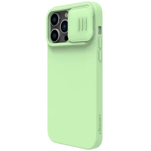 Nillkin CamShield Magnetic Silicone Case etui iPhone 14 Pro magnetyczny MagSafe pokrowiec z osłoną na aparat zielony - Etui i futerały do telefonów - miniaturka - grafika 6