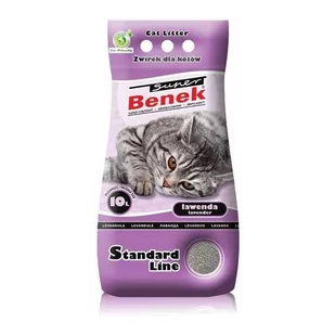 Certech Super Benek Standard Line Lavender 10 l - gruboziarnisty żwirek dla kotów o zapachu lawendy 10l - Żwirek dla kotów - miniaturka - grafika 1