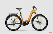 Rowery elektryczne - Rower elektryczny Haibike Trekking 8 Low metal lava/yellow gloss 2024 - miniaturka - grafika 1