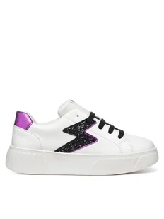 Geox Sneakersy J Mikiroshi J45DVA 0BCEW C1238 S Biały - Buty dla dziewczynek - miniaturka - grafika 1