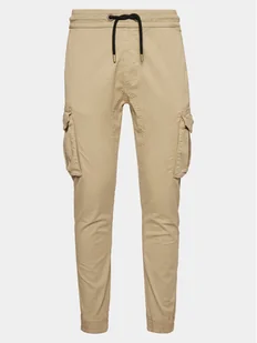Alpha Industries Joggery Twill 116202 Beżowy Slim Taper Fit - Spodnie męskie - miniaturka - grafika 1