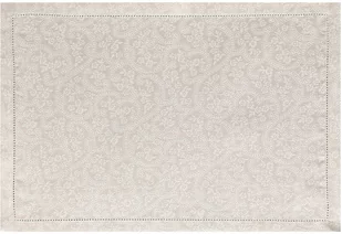 Le Jacquard Fran ais Podkładka żakardowa Portofino Fiori Beżowa - Obrusy i serwetki - miniaturka - grafika 1