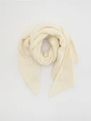 Czapki damskie - Reserved - Gładki szal - kremowy - miniaturka - grafika 1