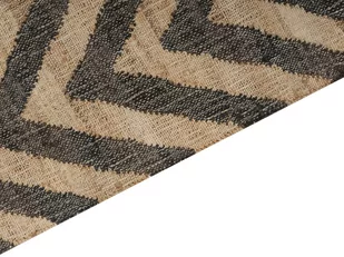 Dywan z juty 160 x 230 cm beżowo-czarny DEDEPINARI - Dywany - miniaturka - grafika 2