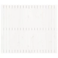 Inne meble do sypialni - Wezgłowie łóżka, białe, 127,5x3x110 cm, lite drewno sosnowe Lumarko - miniaturka - grafika 1